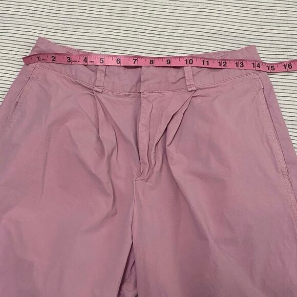 Free People Luca Barrel Pink Cropped Pleated Pants Womens Size 4 X 25 Casual - Picture 6 of 9